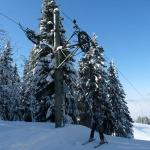 Le Sentier L'Orient (Vallee de Joux) am 8.2.2010